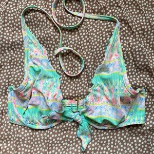 VS Halter Swim top - Aztec print - 34D